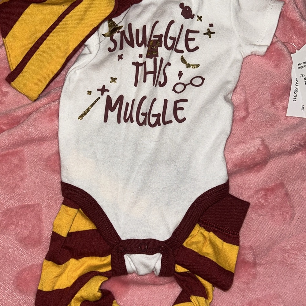 Charming Baby Bodysuit - White and Maroon